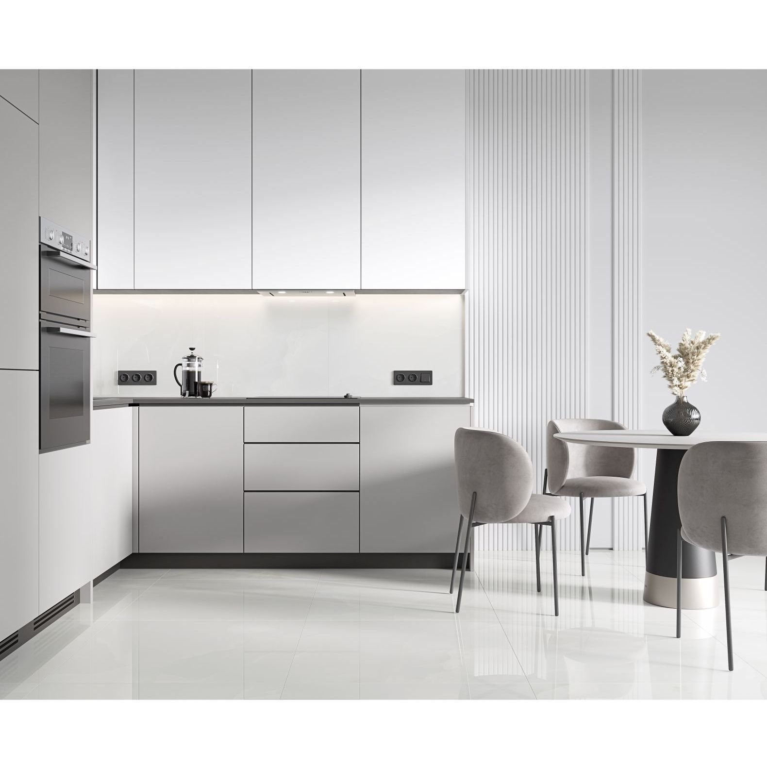 Керамогранит Ceradim Onyx Royal Cloud серый 80х80 см полированный