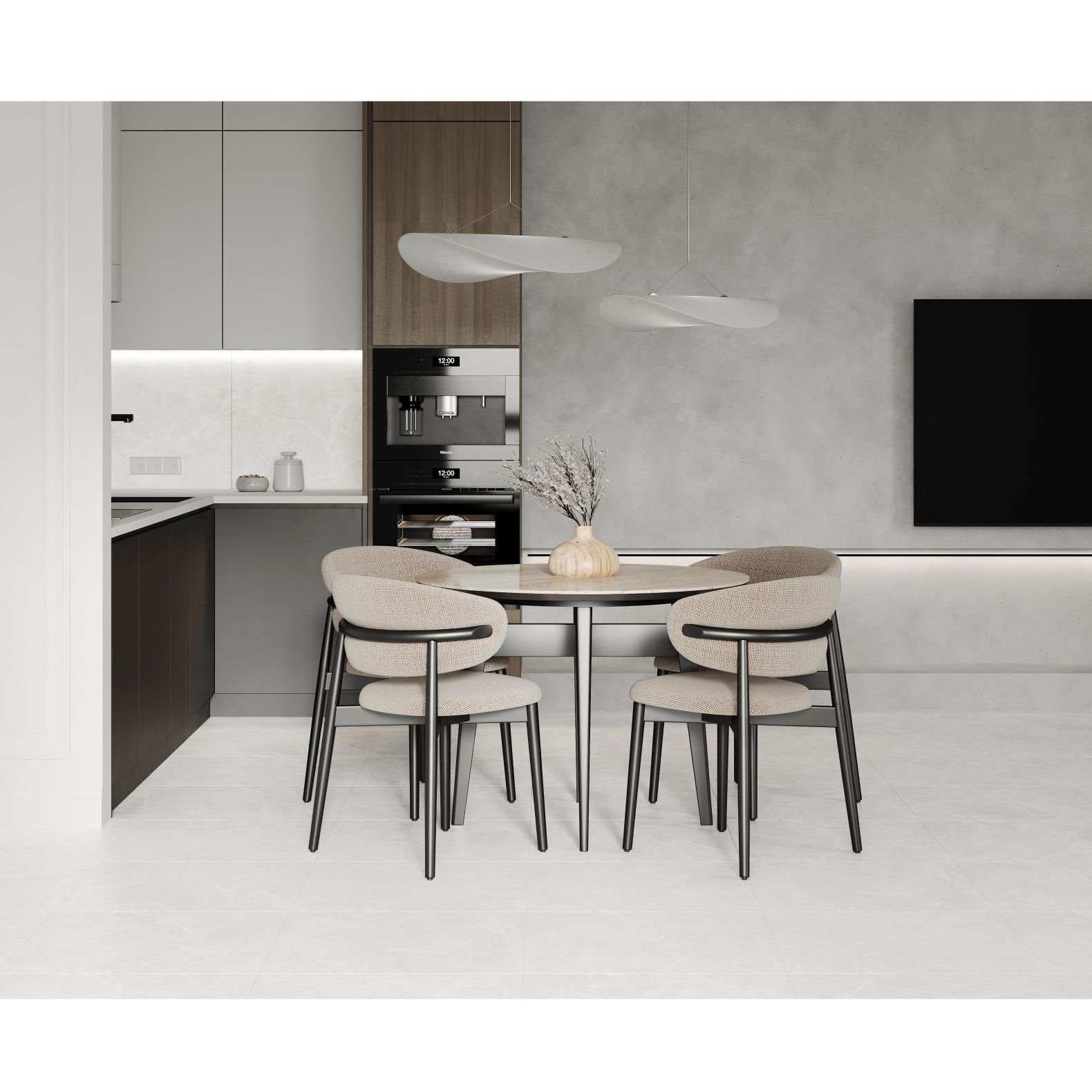 Керамогранит Ceradim (Керадим) Stone Cool White белый 60х120 см матовый