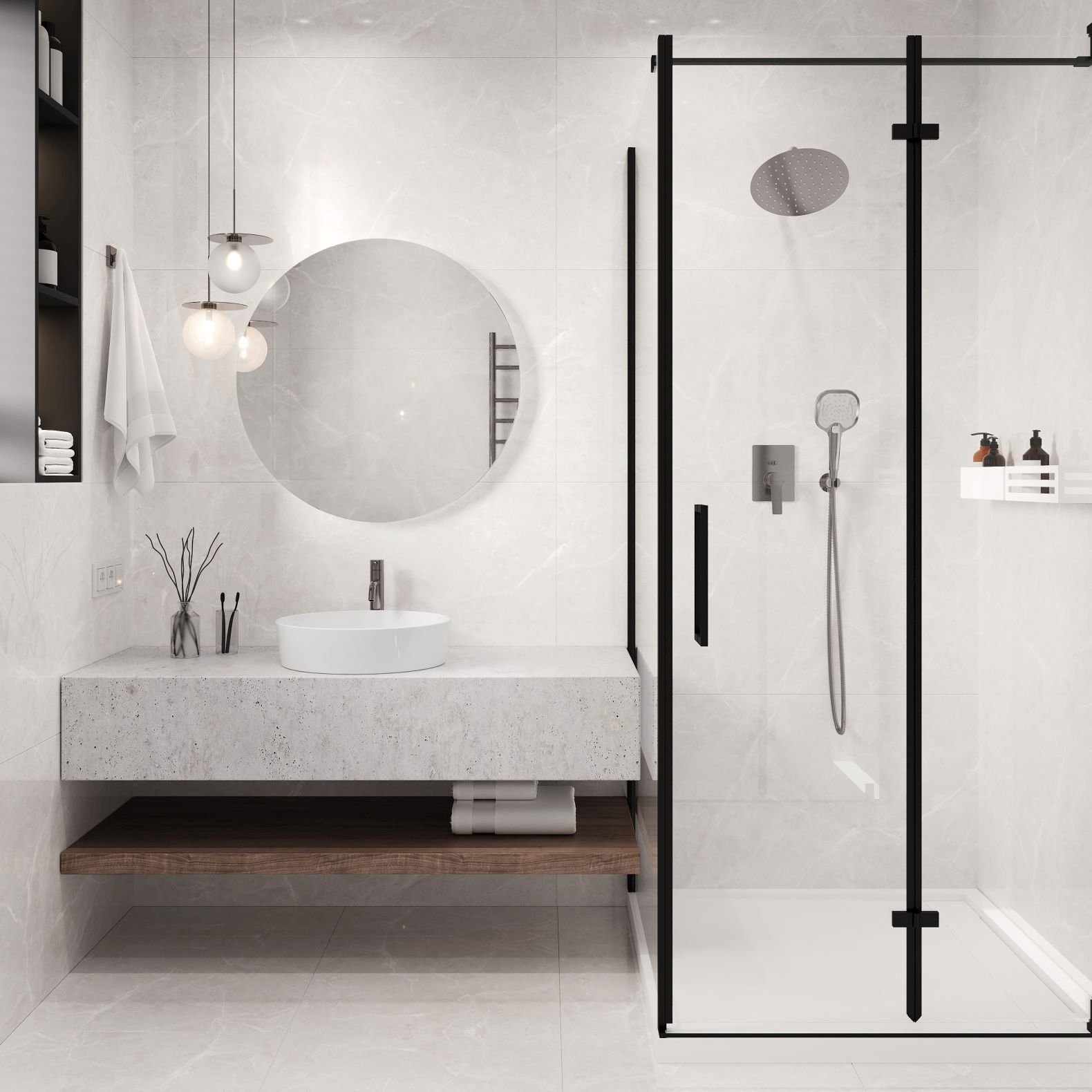 Керамогранит Ceradim (Керадим) Stone Cool White белый 60х120 см полированный