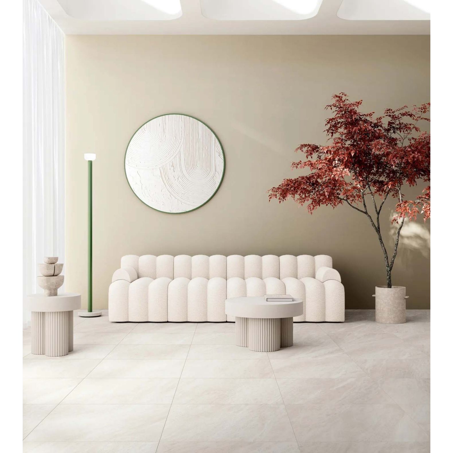 Керамогранит Coliseumgres (Колизеумгрес) Contea Уайт ректифицированный 60х120 см натуральный, толщ. 9 мм, 610010002794