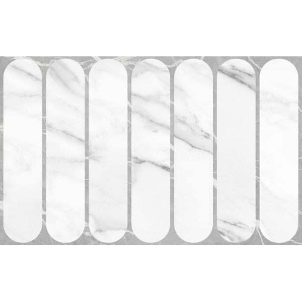 Плитка настенная Gracia Ceramica (Грация Керамика) Арко белая низ 03 25х40 см, 010100001582