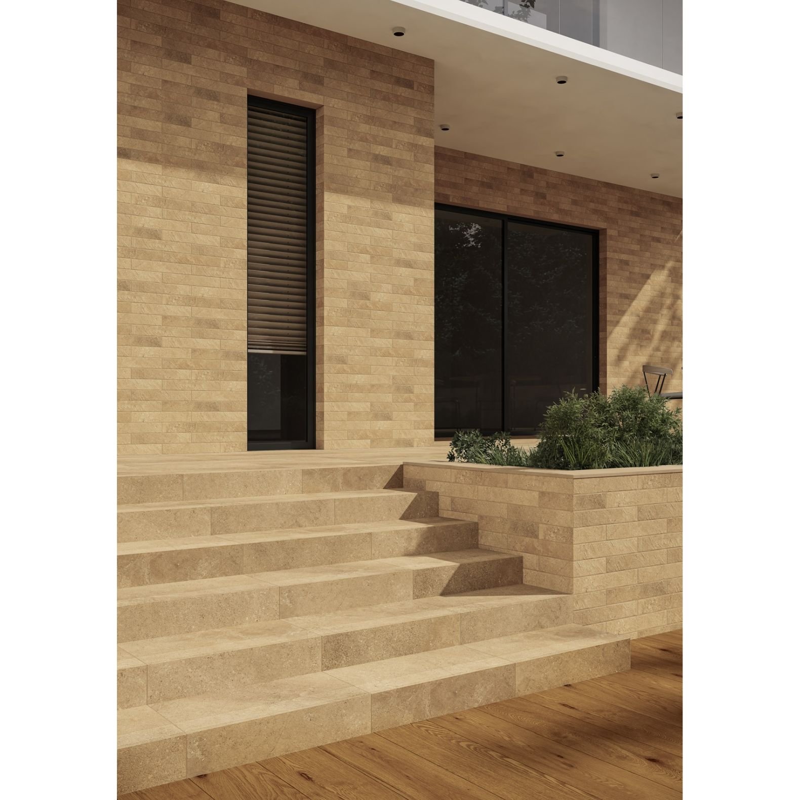 Керамогранит Paradyz Eremite beige elewacja struktura mat 40x6,6 см