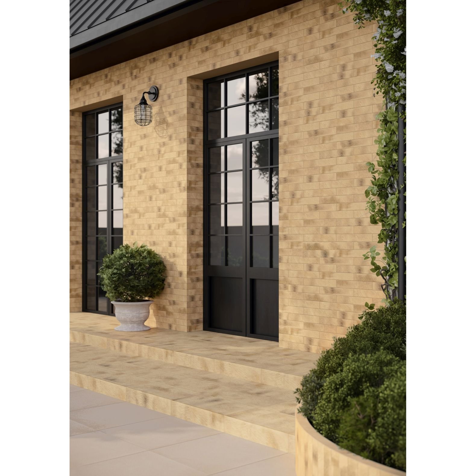 Керамогранит Paradyz Eremite sand elewacja struktura mat 40x6,6 см
