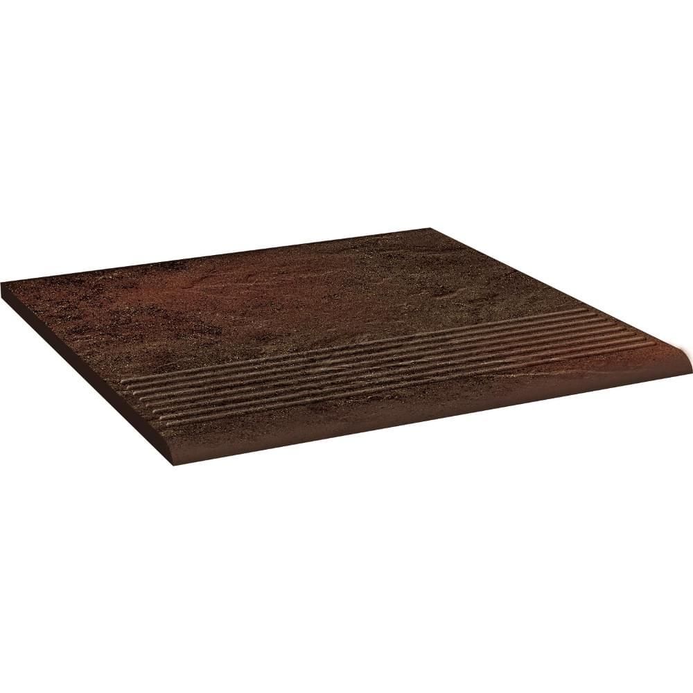 Ступень Paradyz (Парадайз) Semir Brown Stopnica Prosta 8,5 мм 30x30 см, Z---300X300-1-SEMI.BRSP-5