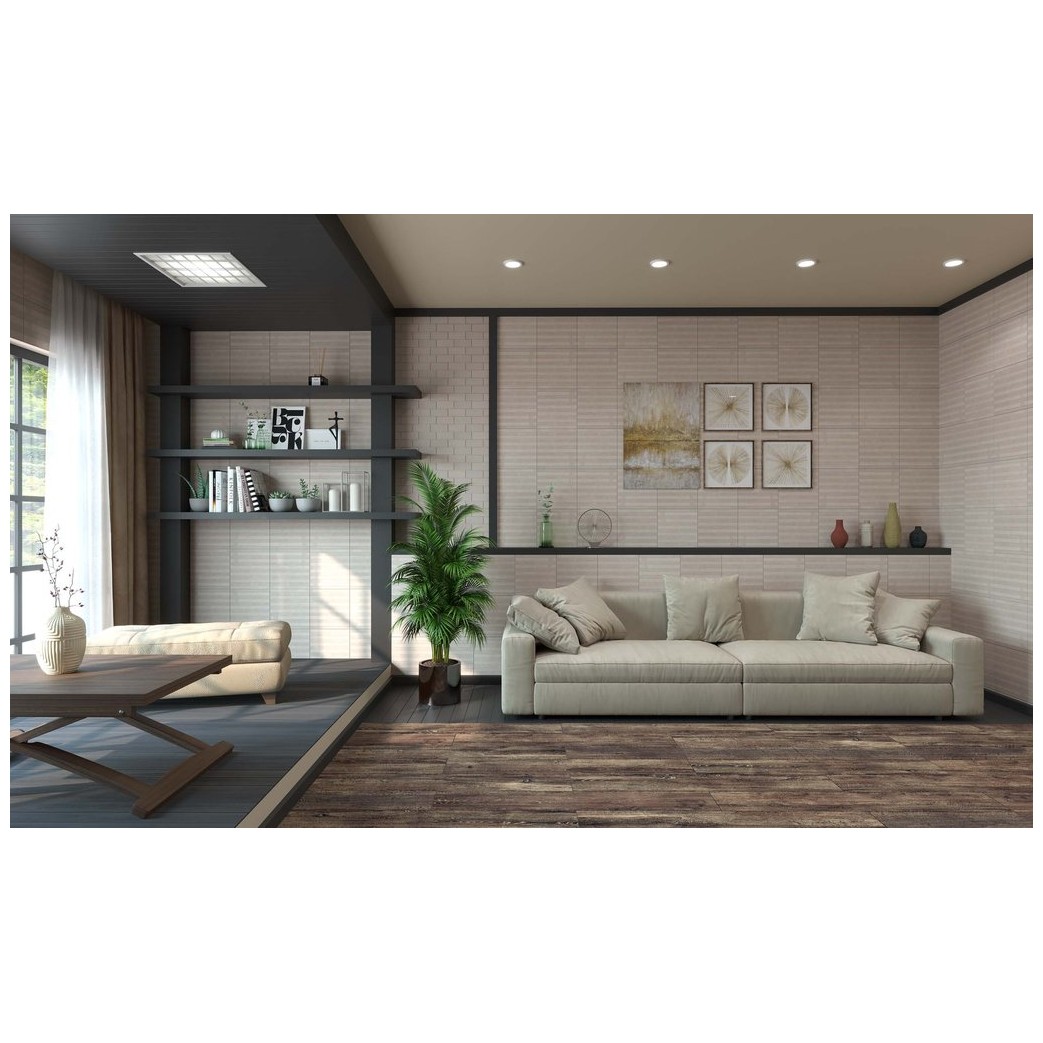 Плинтус Эстима Luna 10х20 бежевый LN 01, Estima