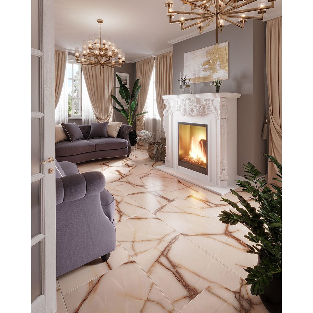 Керамогранит Itc Ceramica (Итк Керамика) Moon Onyx White Sugar 60x60 см