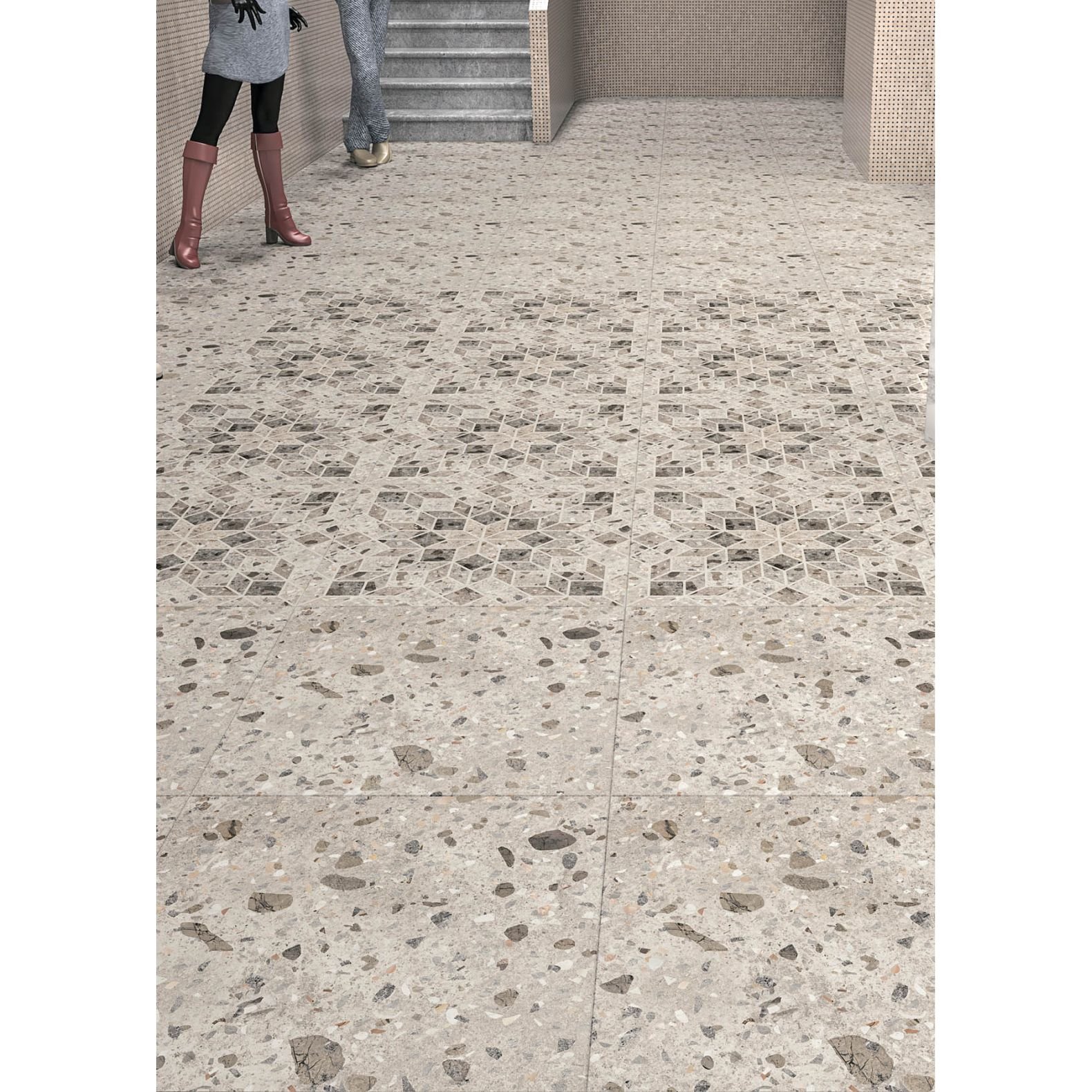 Керамогранит М-Квадрат (Кировская керамика) ProGres (Прогрес) Терраццо 60х60 см, толщ. 10 мм, NR0128