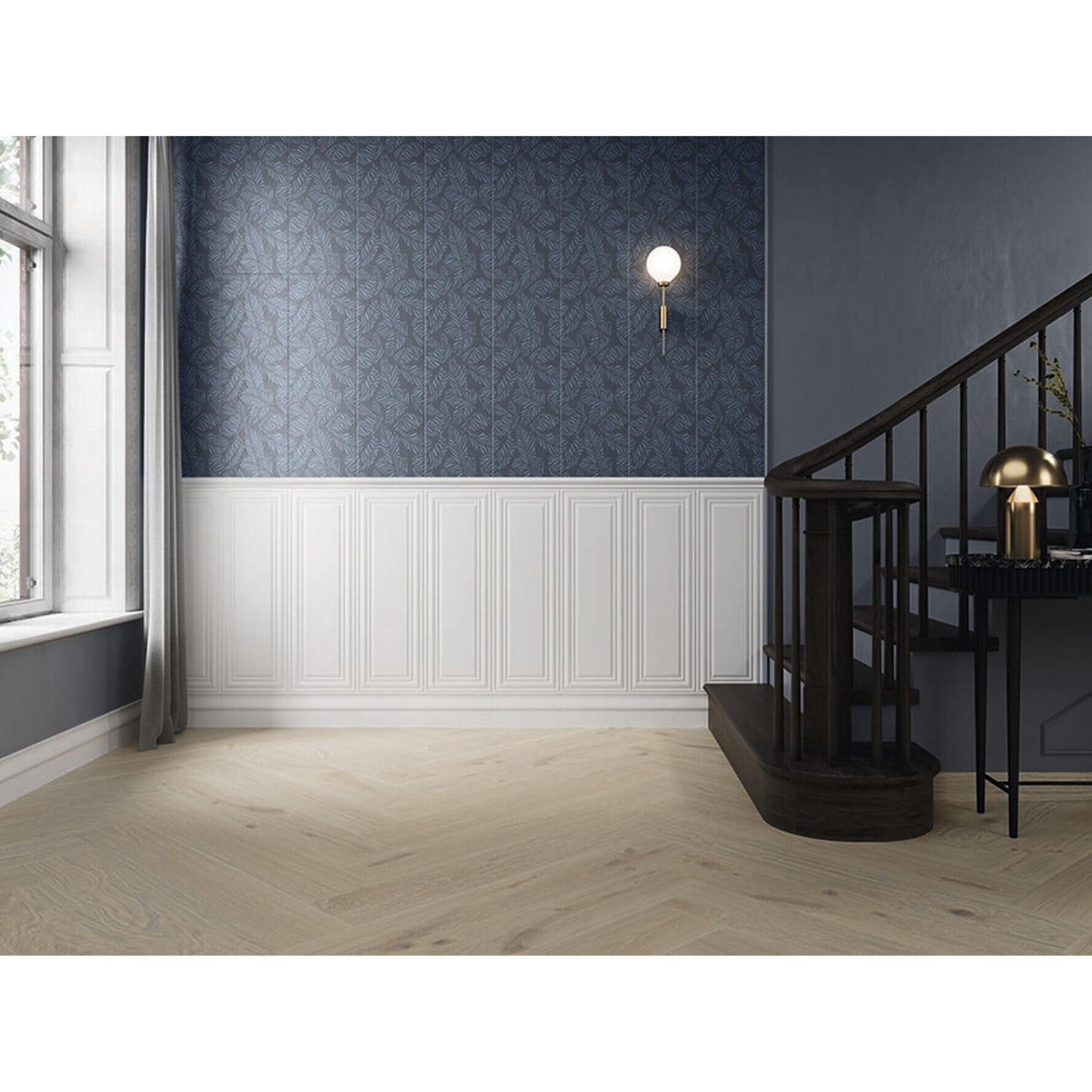 Керамическая плитка Ape Ceramica (Апе Керамика) Fables Rohan Bleu ректификат 30x90 см