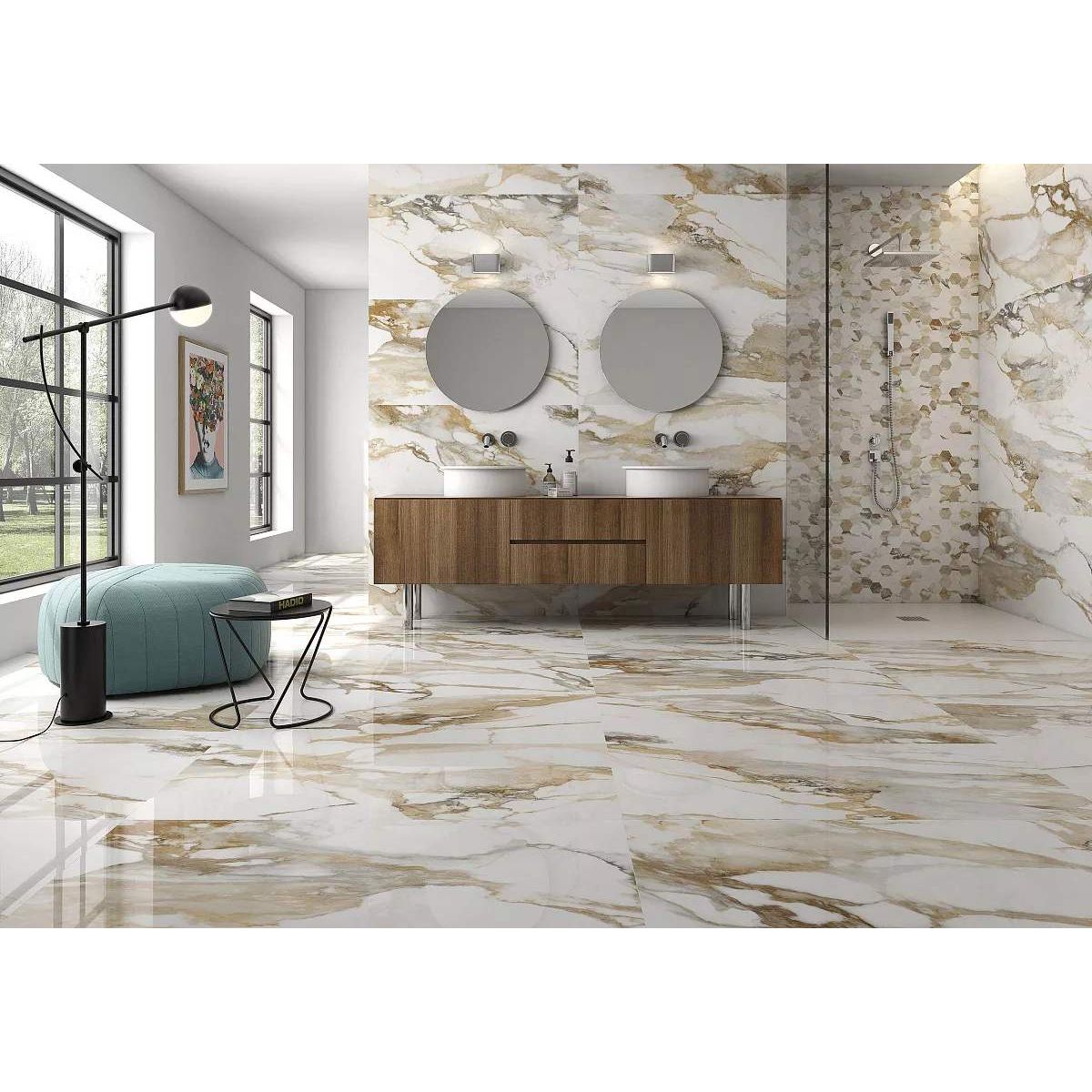 Керамогранит Geotiles Crash Beige 120x280 см Satin Matt