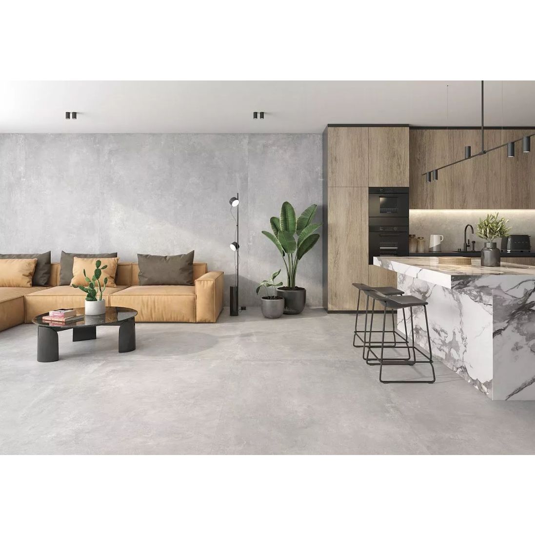 Керамогранит Geotiles Ground Gris 120x280 см Matt