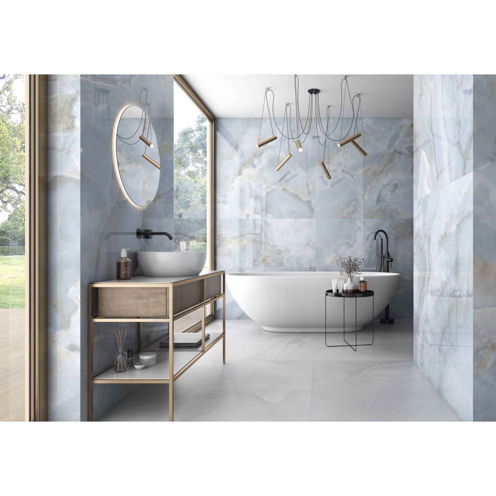 Керамогранит Geotiles Oni Pearl 60x120 см Super Polished