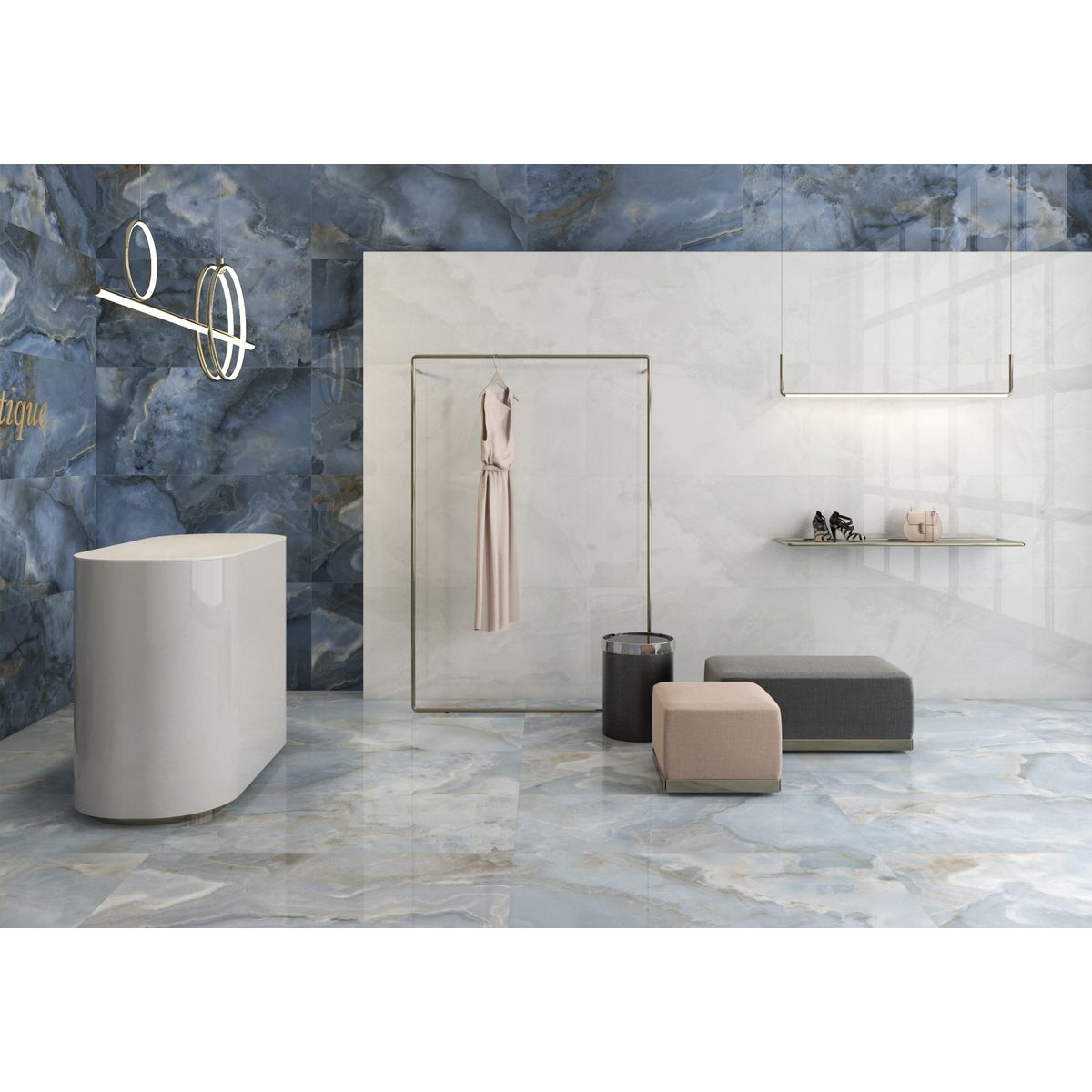 Керамогранит Geotiles Oni White 120x280 см Satin Matt