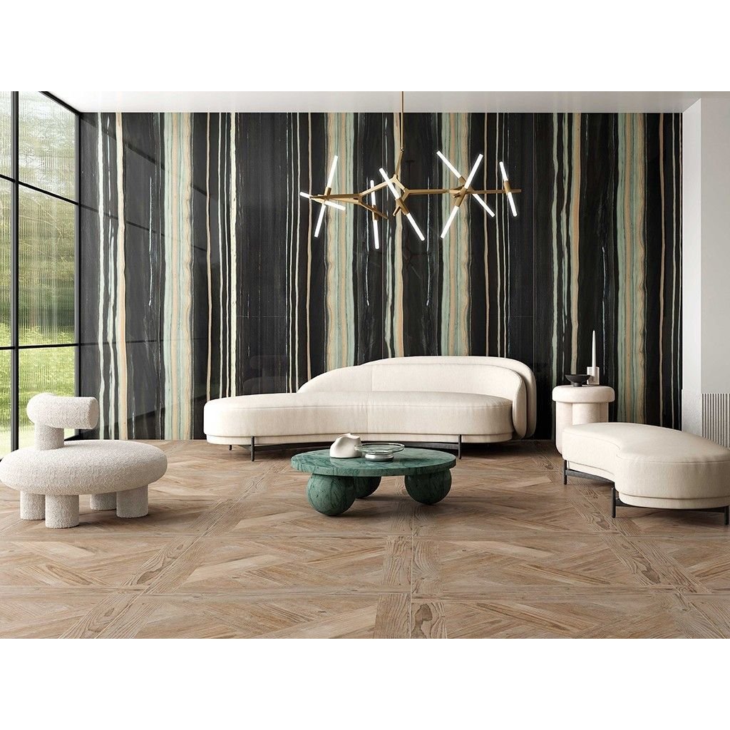 Керамогранит Tau Ceramica (Тау Керамика) Bosco Black Nat. матовая 120х280 см, ппп00072873