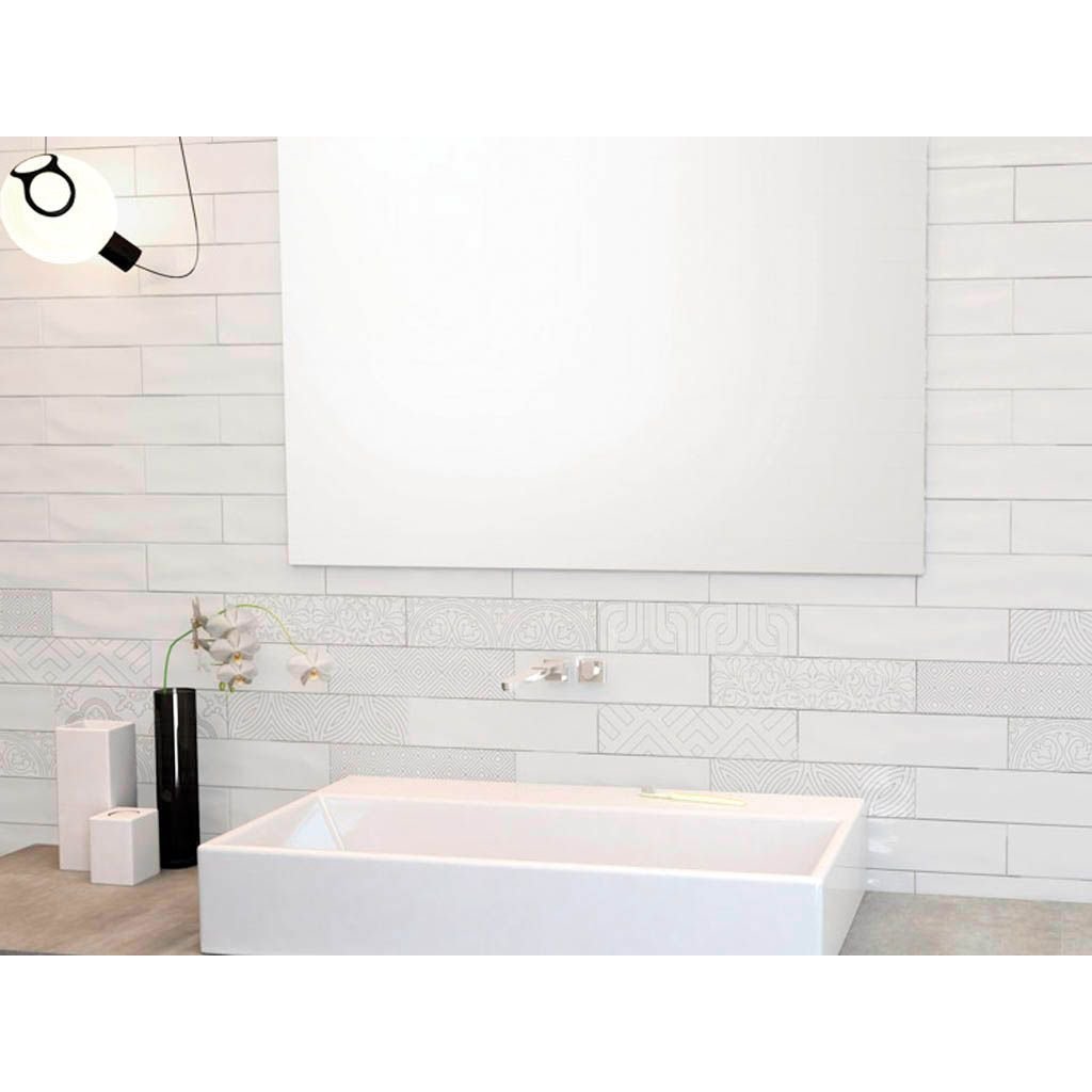 Настенная плитка Tau Ceramica (Тау Керамика) Maiolica матовая White 7.5х30 см, ппп00044547