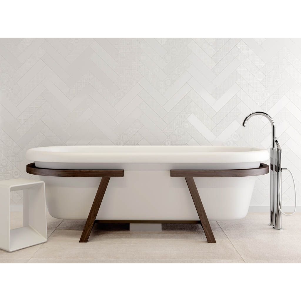 Настенная плитка Tau Ceramica (Тау Керамика) Maiolica матовая White 7.5х30 см, ппп00044547