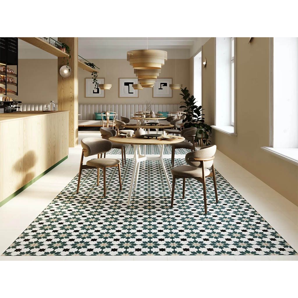 Керамогранит Navarti Flor Blue Pre. 45x45 см