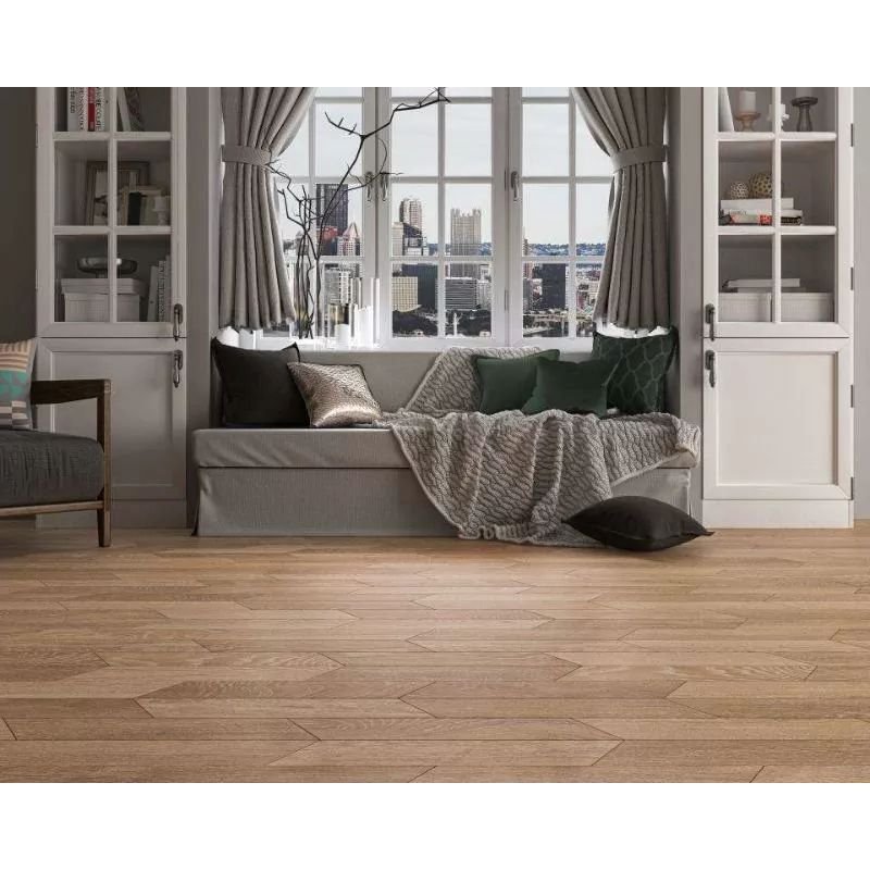 Керамическая плитка Ecoceramic Chevron Ancona Nature 8х40 см