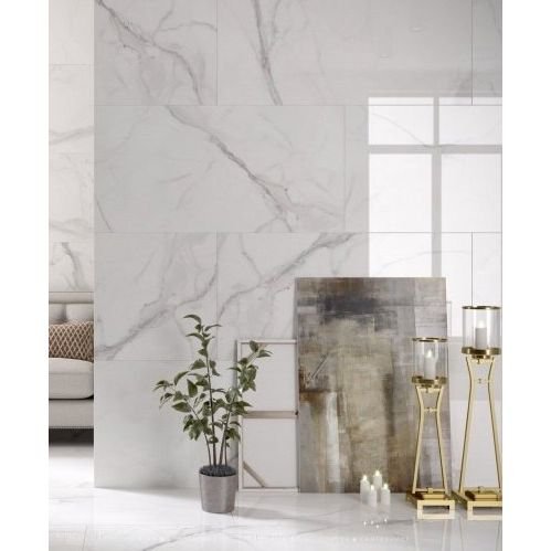 Керамогранит Delacora (Делакора) Calacatta Lincoln sugar-эффект 60х120х0,95 см 60120CLL15