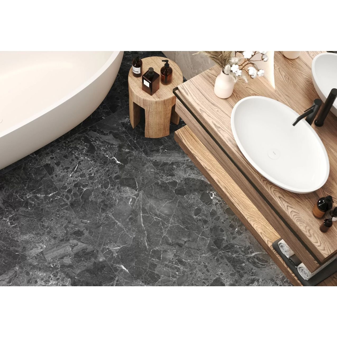 Керамогранит Delacora (Делакора) Greiny Dark матовый 60х60х0,95 см 6060GRY99M