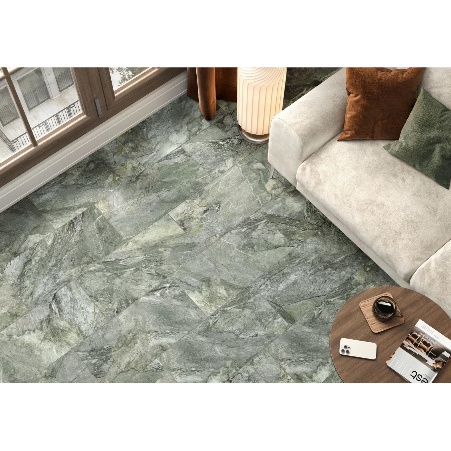 Керамогранит Delacora (Делакора) Slate Green матовый карвинг 30х60 см, D30003M