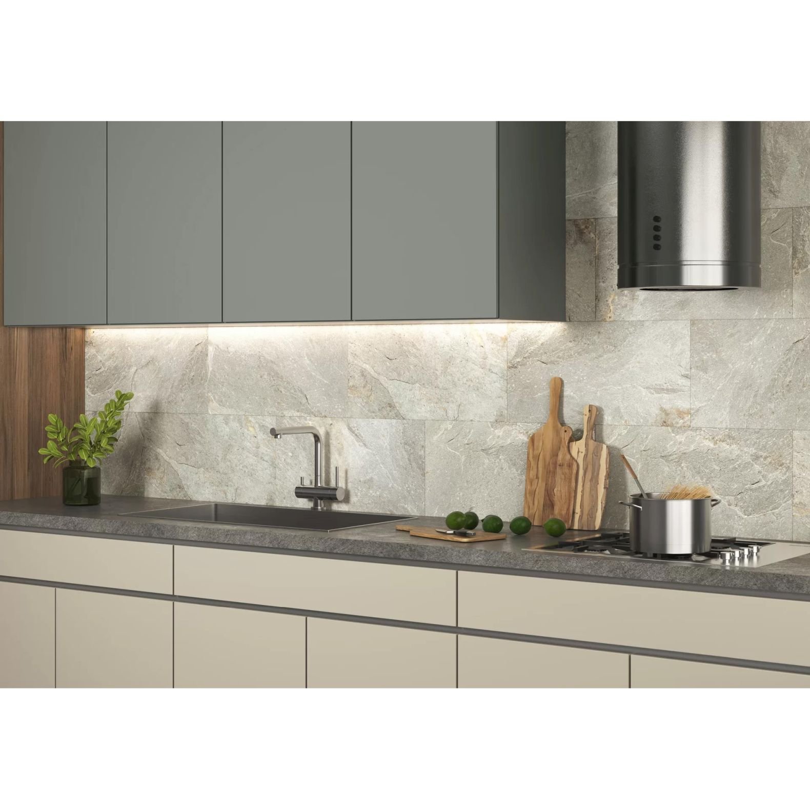 Керамогранит Delacora (Делакора) Stoncrete Beige матовый карвинг 30х60 см D30006M