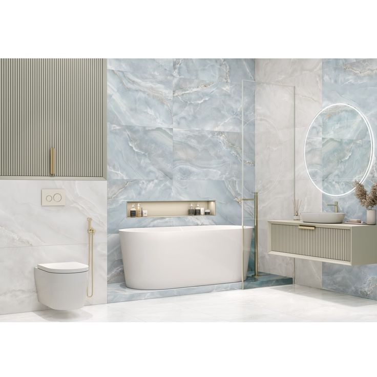 Керамогранит Delacora (Делакора) Onyx Breez матовый 60x120x0,95 см, 60120ONB06M