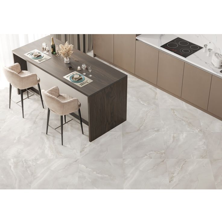 Керамогранит Delacora (Делакора) Onyx Breez Gray матовый 60x120x0,95 см, 60120ONB15M