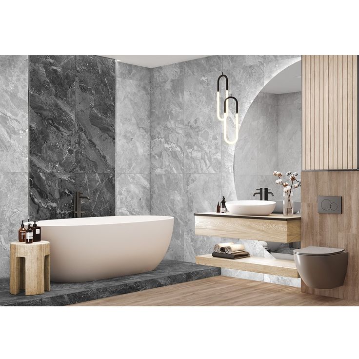 Керамогранит Delacora (Делакора) Greiny Gris матовый 60x120x0,95 см, 60120GRY15M