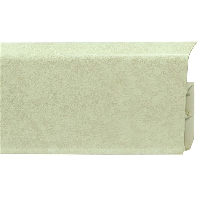 Плинтус ПВХ Royce (Ройс) 2200х80х20 мм кварц белый (20шт/уп) 50070096946