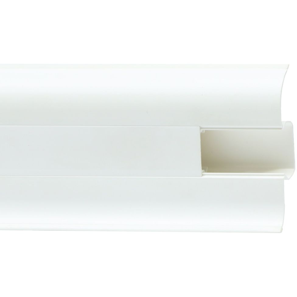 Плинтус ПВХ Royce (Ройс) 2200х58х20 мм белый матовый (40шт/уп) 50070091986