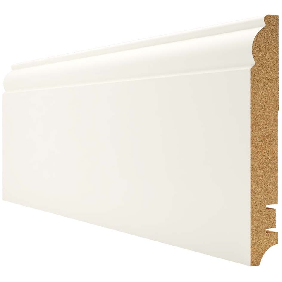Плинтус МДФ Royce (Ройс) 100x16x2400 мм белый R10.305 (4шт/уп) MK-00006906