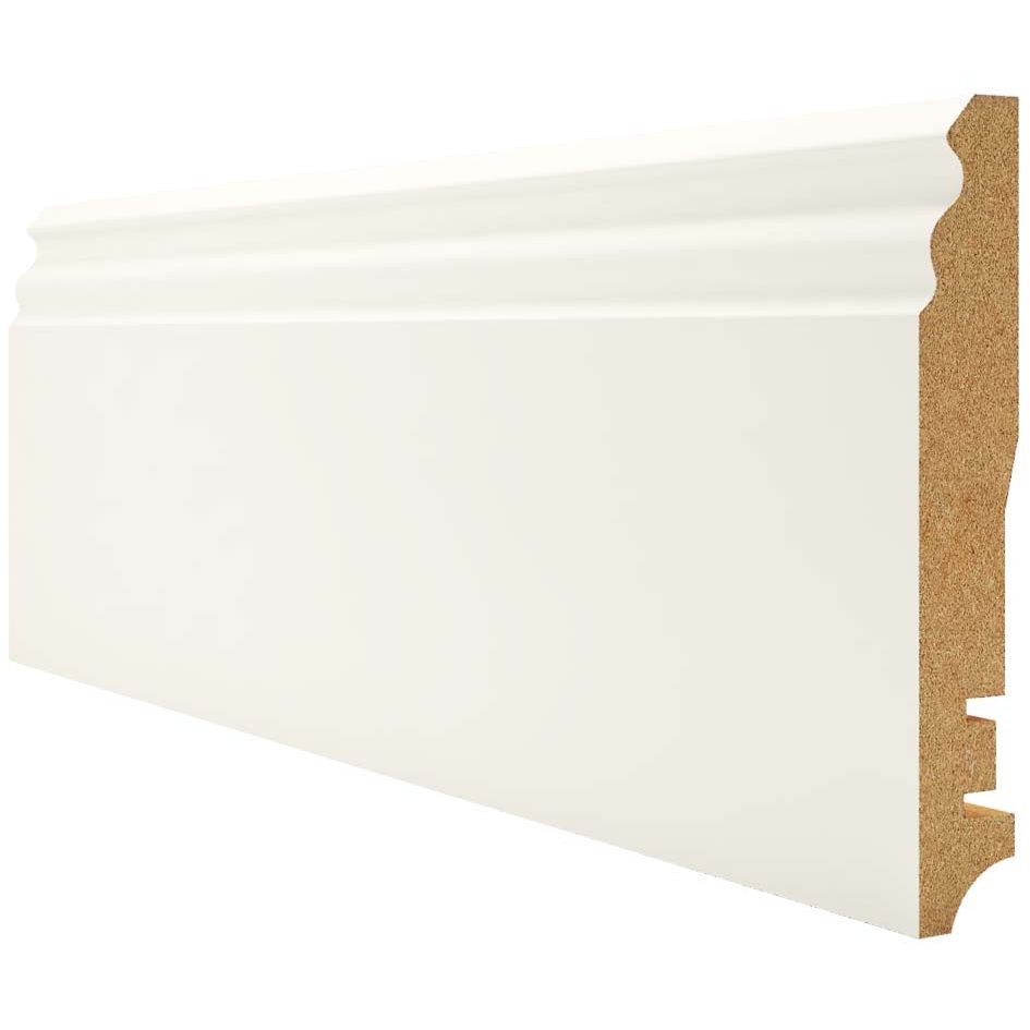 Плинтус МДФ Royce (Ройс) 80х16х2400 мм белый R8.303 (8шт/уп) MK-00006900