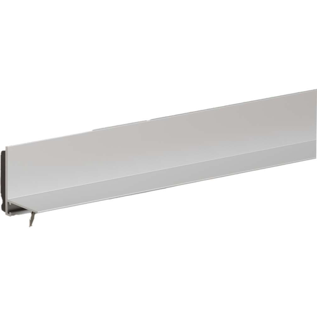 Микроплинтус Ликорн (Likorn) Лайн L-образный С-05.25.2L Серебристый 2500х25,8х5,4 мм