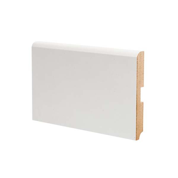Плинтус напольный МДФ DeArtio (Да Артио) Эконом White W02-120 2050х120х16 мм