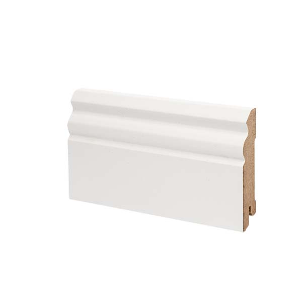 Плинтус напольный МДФ DeArtio (Да Артио) Эконом White W31-70 2050х70х16 мм