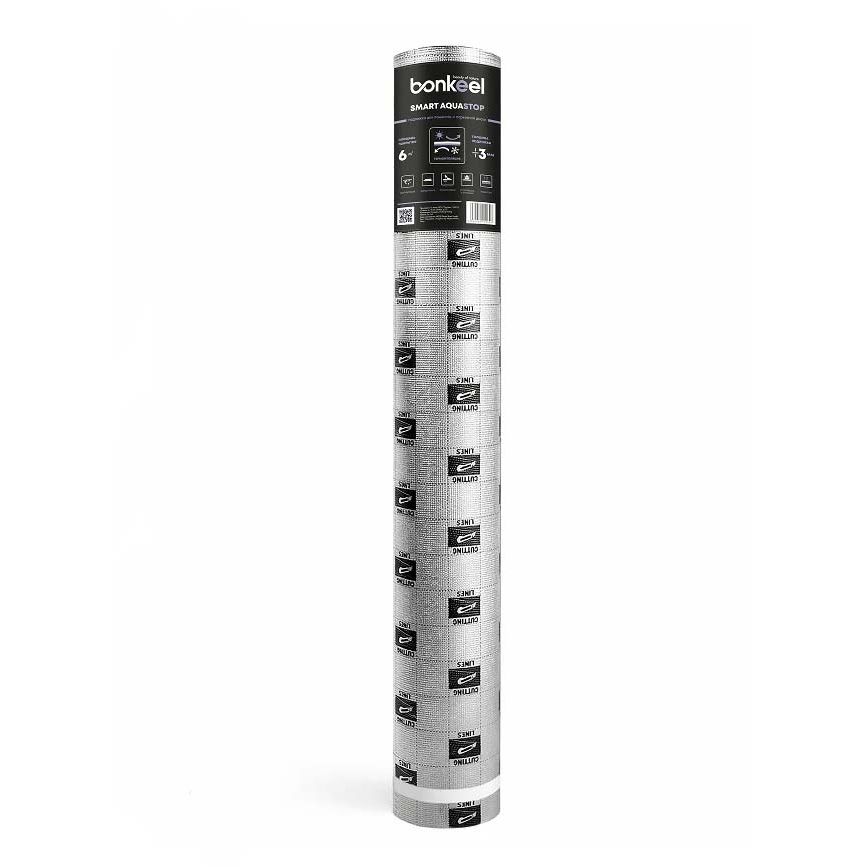 Подложка под ламинат Bonkeel (Бонкил) Smart Aquastop 110 кг/м3 6000х1000х3 мм (6 м2)