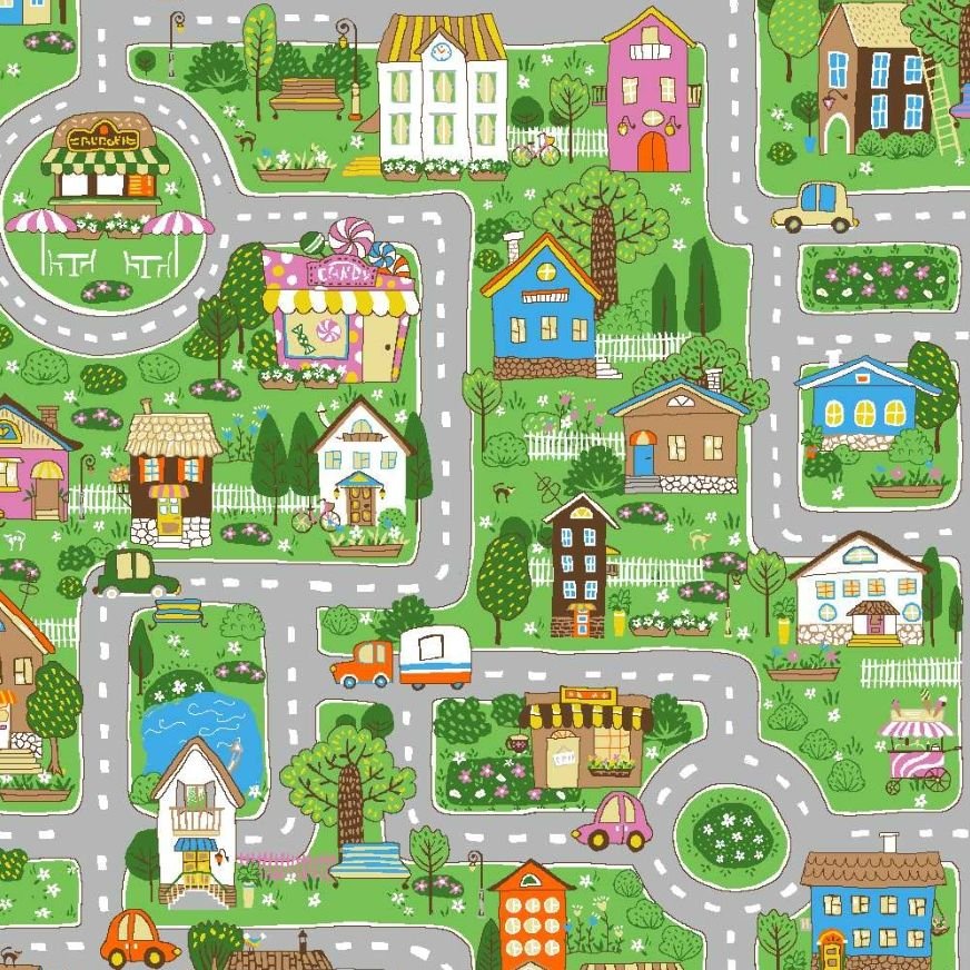 Ковролин тафтинговый Нева Тафт (Neva Taft) Дороги (93-13) , 4 м