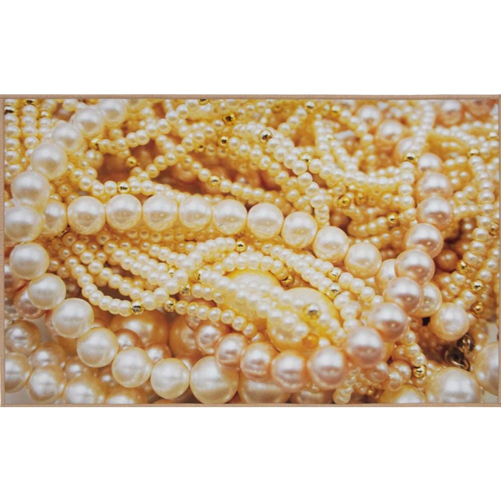 Ковер Soft Touch влаговпитывающий Vortex (Вортекс) Velur SPA Жемчужное ожерелье 24293, 0,5х0,8 м