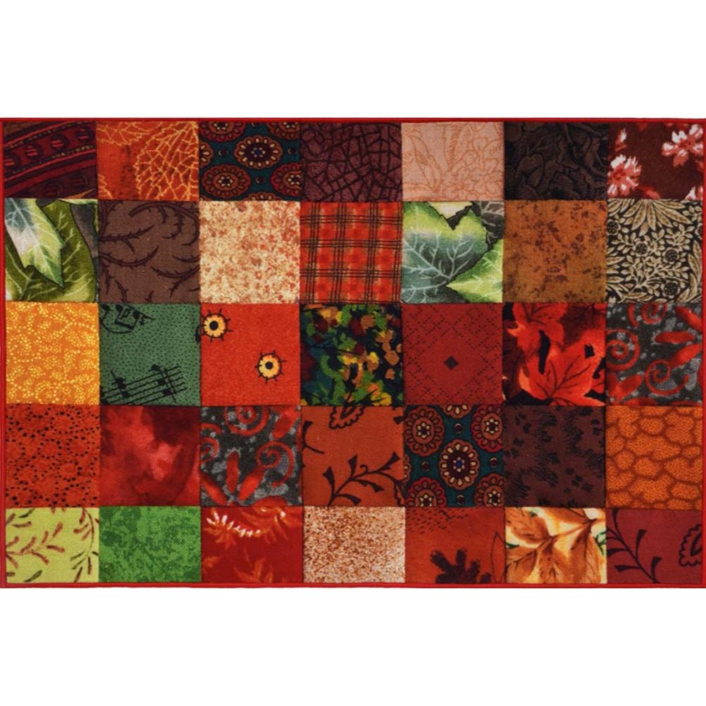 Ковер Soft Touch влаговпитывающий Vortex (Вортекс) Velur Пэчворк 24244, 0,6х0,9 м