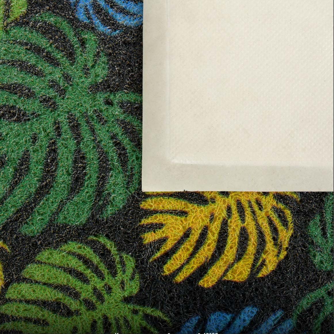 Ковер Soft Touch влаговпитывающий Vortex (Вортекс) Velur Папоротник 24252, 0,4х0,6 м