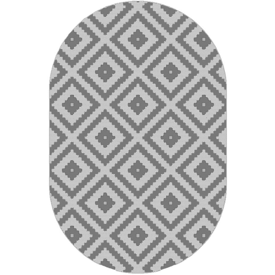 Ковер BCF овал Люберецкие ковры (Luberetskie Kovri) Эко 77014/37, 1,2х1,7 м