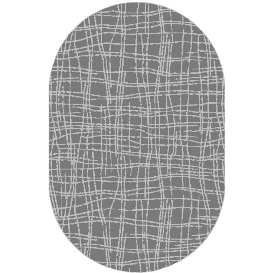 Ковер BCF овал Люберецкие ковры (Luberetskie Kovri) Эко 77018/37, 1,7х2,3 м