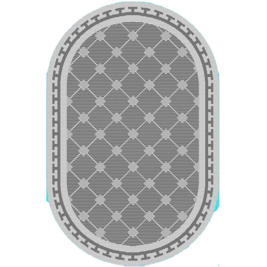 Ковер BCF овал Люберецкие ковры (Luberetskie Kovri) Эко 77022/37, 1,4х2 м