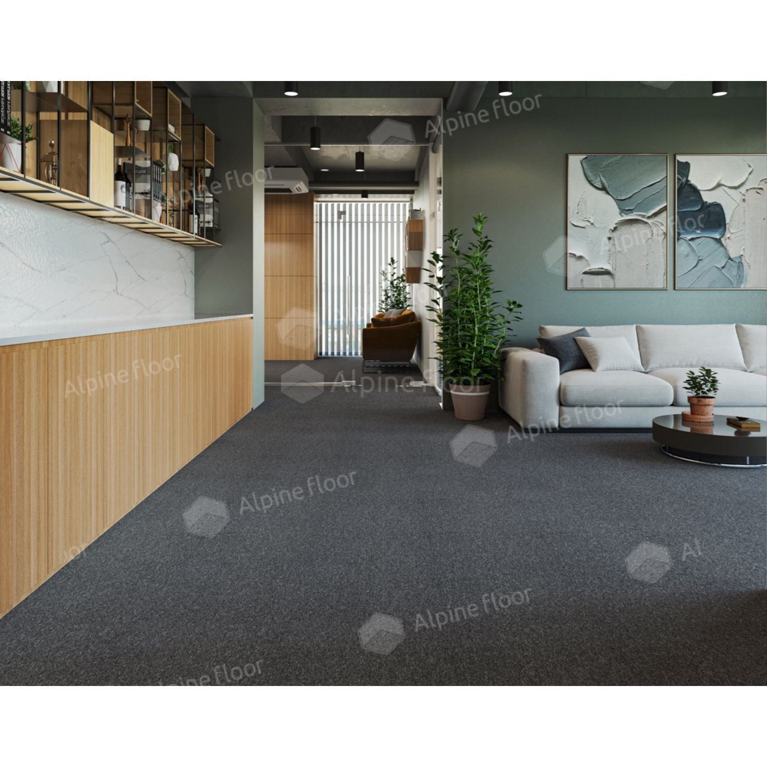 Ковровая плитка Alpine Floor Huron Детройт (402-4)