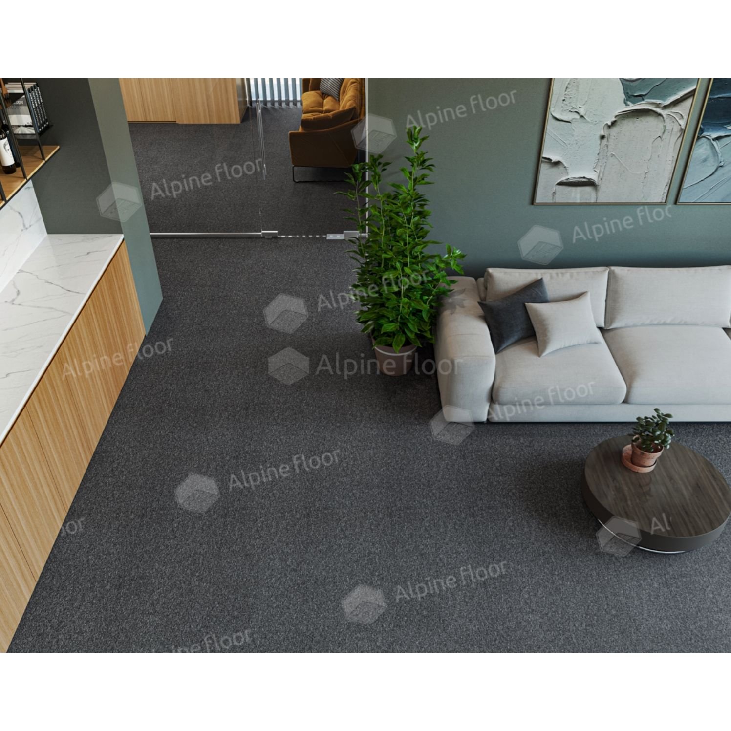 Ковровая плитка Alpine Floor Huron Детройт (402-4)