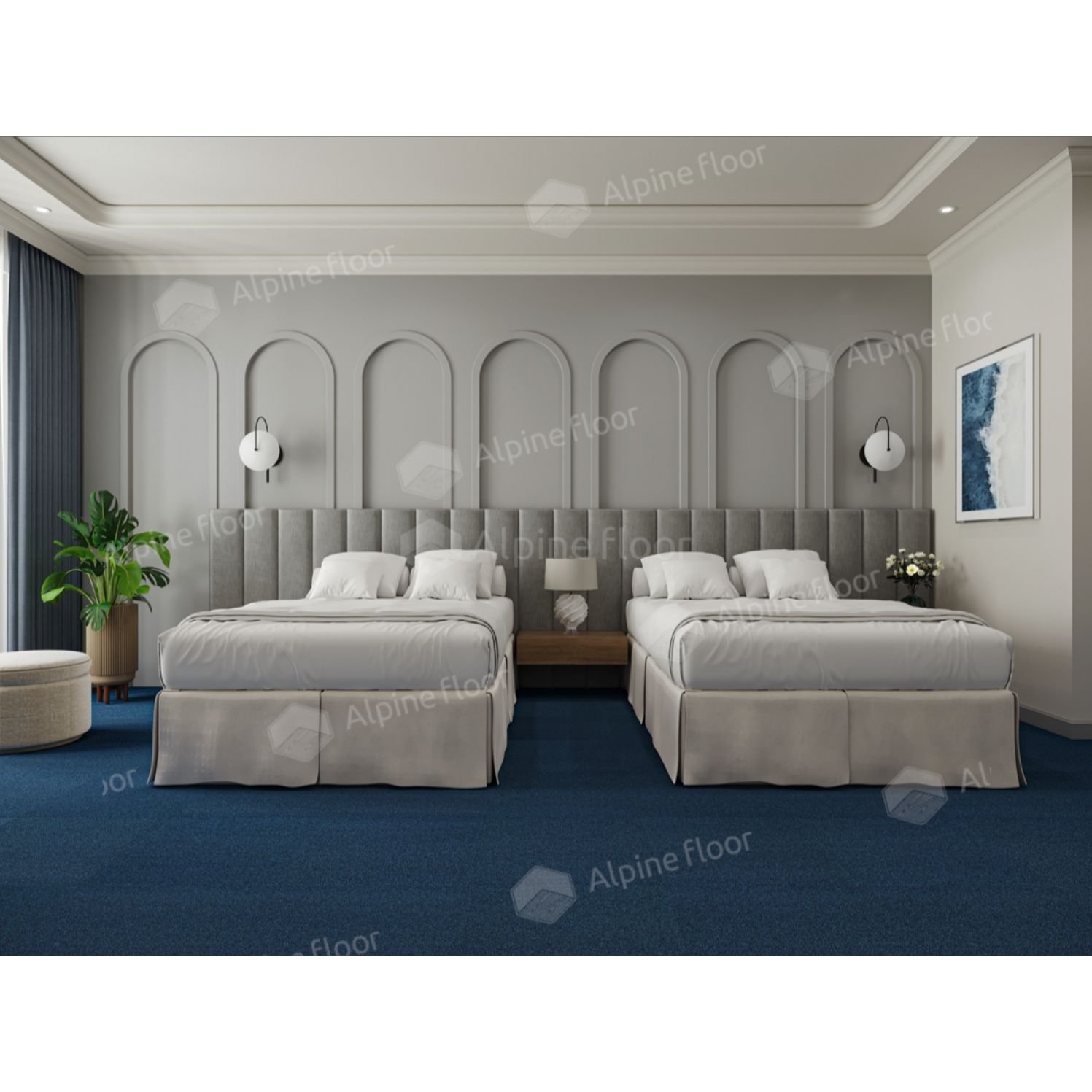 Ковровая плитка Alpine Floor Huron Ниагара (402-5)
