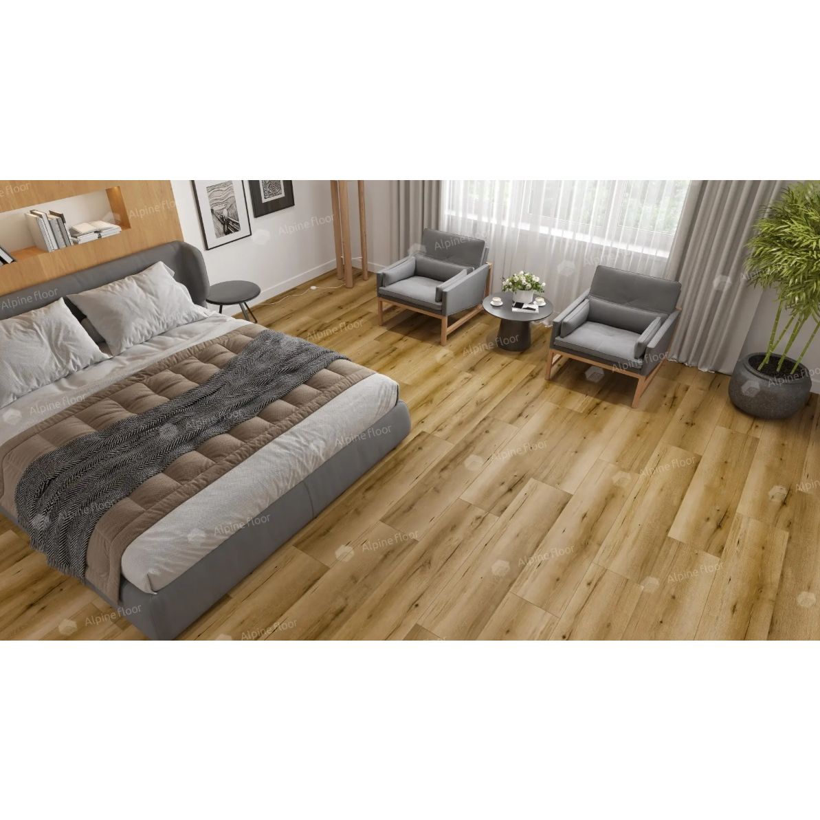 Ламинат Alpine Floor by Classen (Альпин Флор бай Классен) Aqua Life XL 8/33 Дуб Комо (Oak Como), Lf104-09