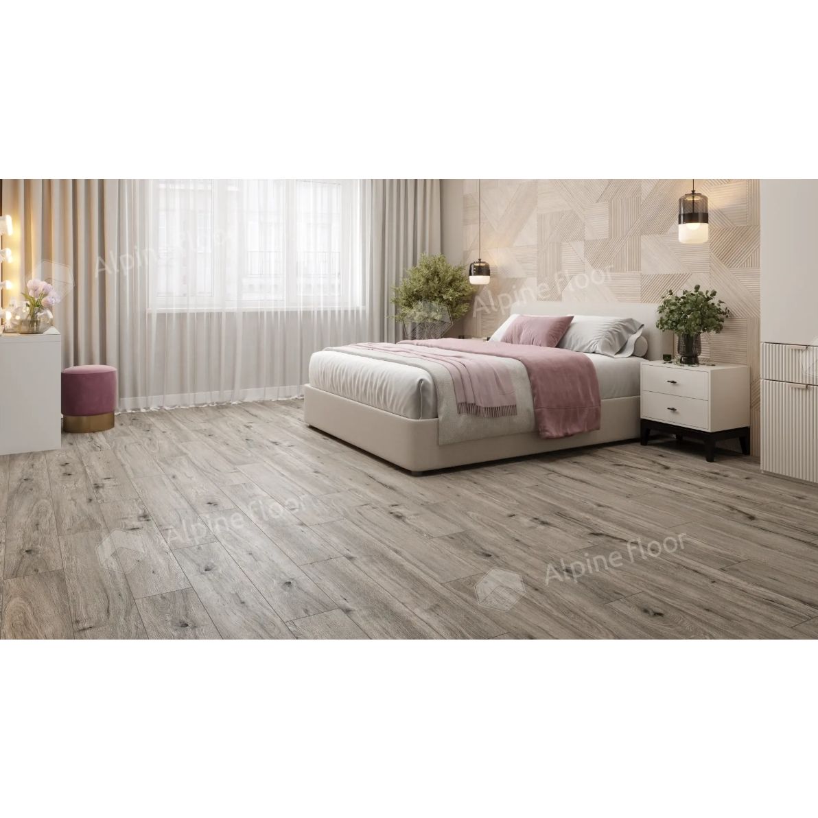 Ламинат Alpine Floor Original (Альпин Флор Орижинал) Aura 8/33 Дуб Бергамо (Oak Bergamo), Lf100-09