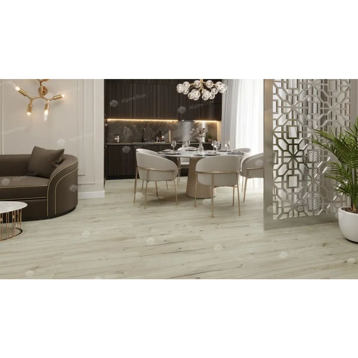Ламинат Alpine Floor by Classen (Альпин Флор бай Классен) Aqua Life 8/33 Дуб Эмпуриабрава (Oak Empuriabrava), Lf103-06