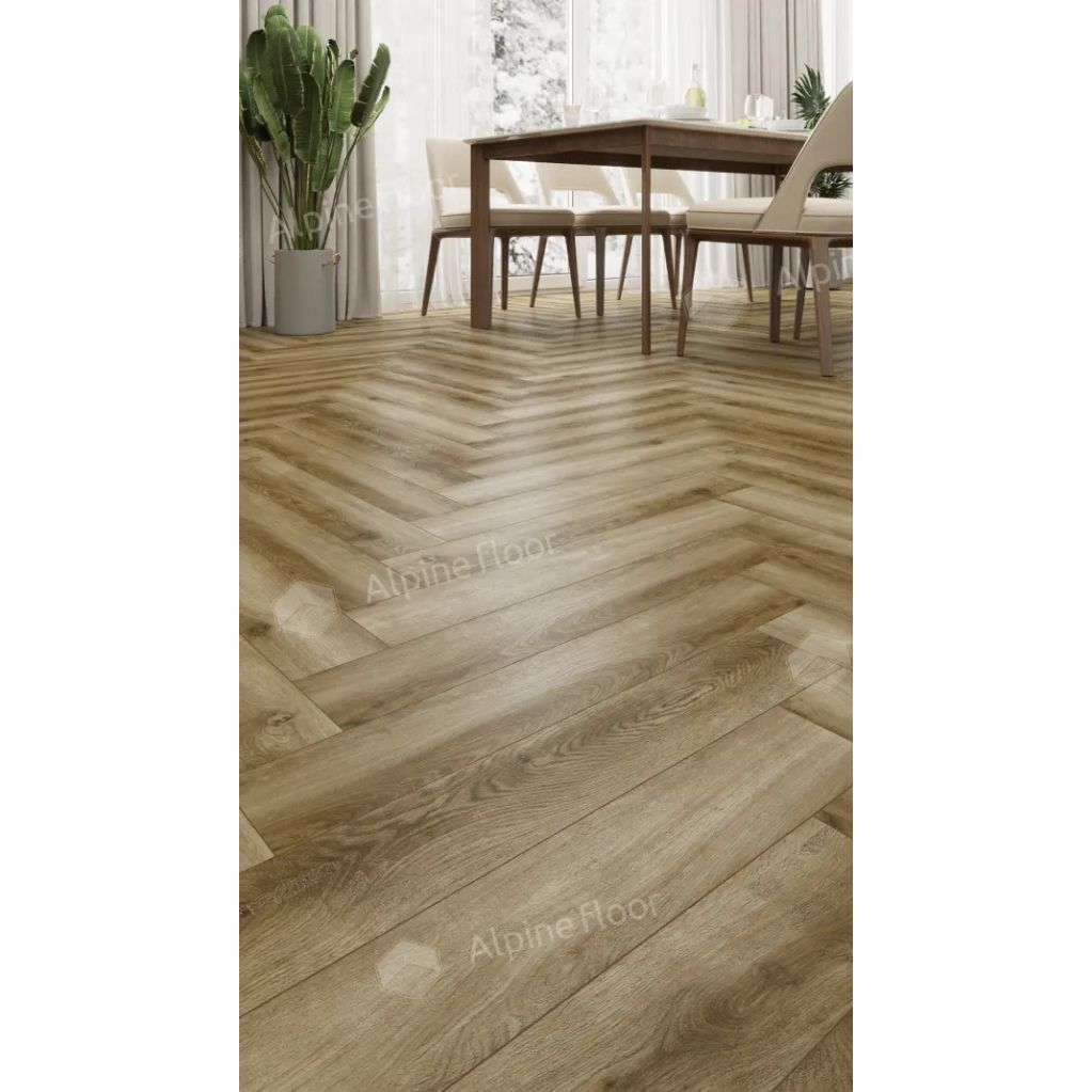 Ламинат Alpine Floor Original (Альпин Флор Орижинал) Herringbone 12 Pro 12/34 Дуб Орлеан (Oak Orleans), Lf106-08